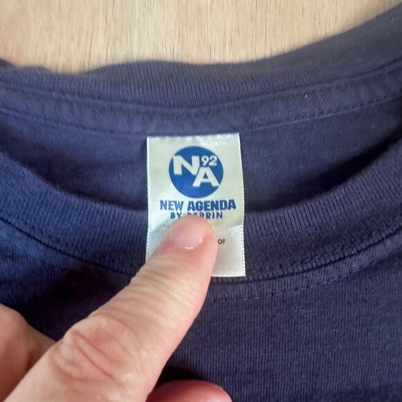 Auburn University War Eagle Long Sleeve Shirt Men’s Large Navy New Agenda - Picture 6 of 6